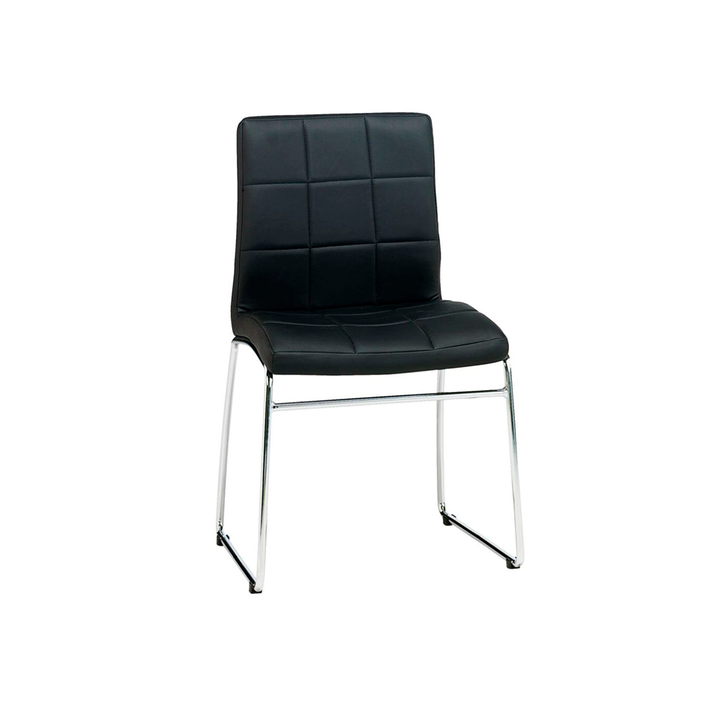 Dining chair HAMMEL black/chrome JYSK Таджикистан